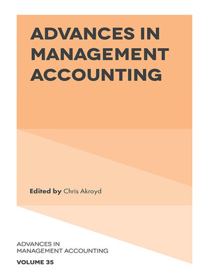 cover image of Advances in Management Accounting